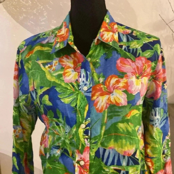 Ralph Lauren black label blouse size Medium - Picture 2 of 7